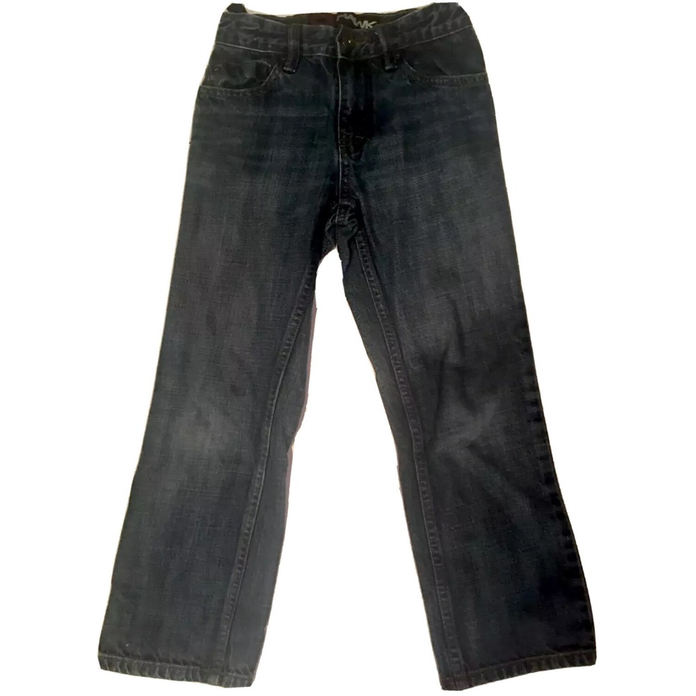 Hawk Boys Jeans Straight Medium Wash Size 8 Slim adjustable waist